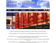 Tablet Screenshot of abacolegal.com